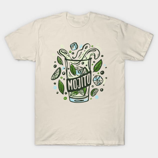 Mojito drink T-Shirt by Mako Design 